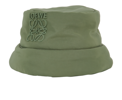 Loewe Anagram Bucket Hat, £275, Accessories, Green, Nylon, Front view